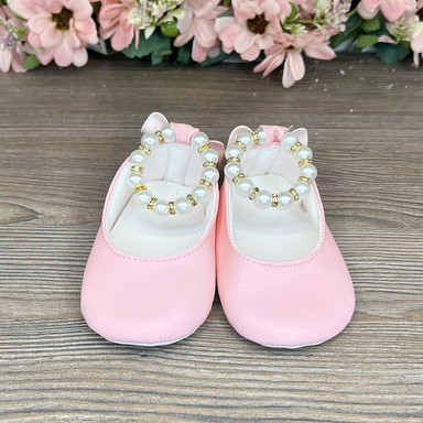 Pantofi cu brățară din perle