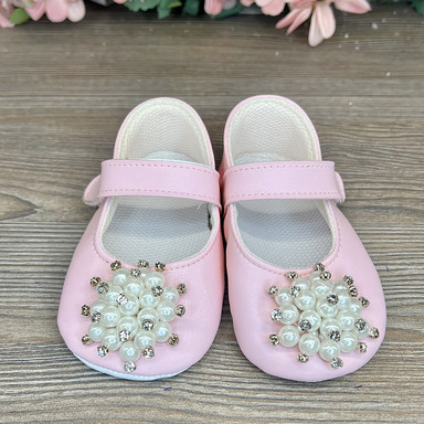 Pantofi cu brățară din perle